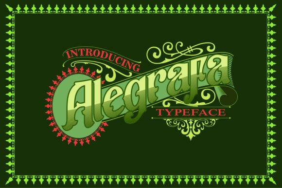 Alegrafa: A Vintage Font for Editorial Design