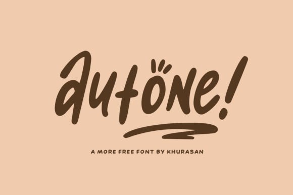 Autone: A Modern Font for Handmade Creations