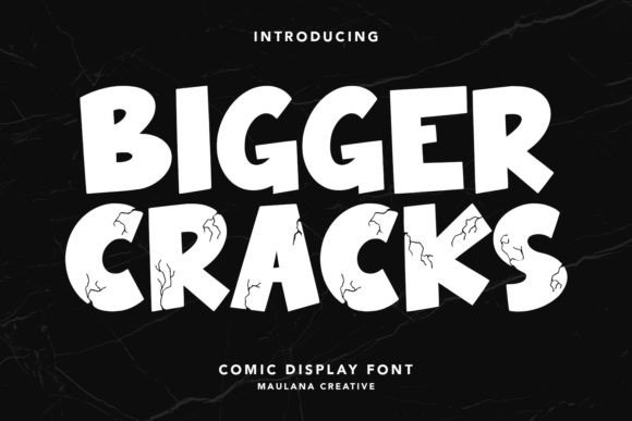 Bigger Cracks Font for Branding and Design