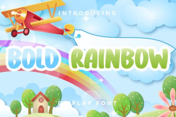 Bold Rainbow Font for Vibrant Web Designs