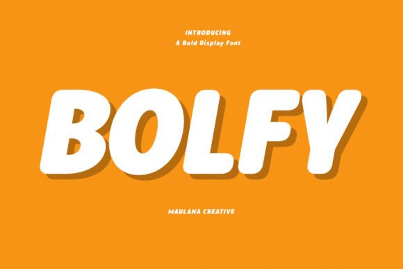 Bolfy: A Casual Handwritten Display Font for Creative Brands