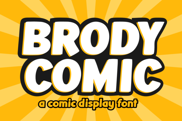 Brody Comic: A Display Font for Web Design and Brand Identity