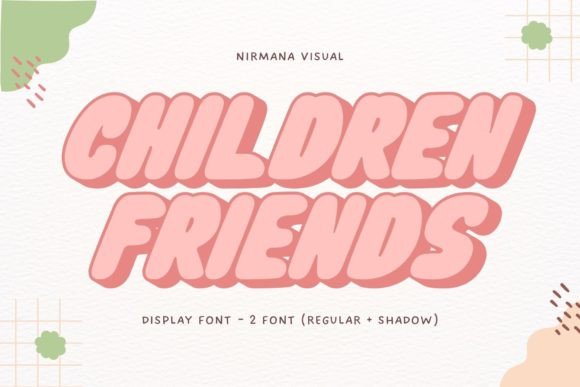 Children Friends Font for Web Design Projects