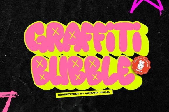 Graffiti Bubble: A Bold Display Font for Digital Design