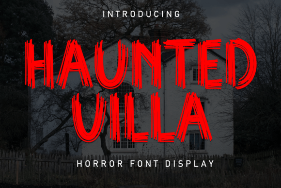 Haunted Villa Display Font Review