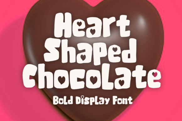 Heart Shaped Chocolate Font for Creative Projects