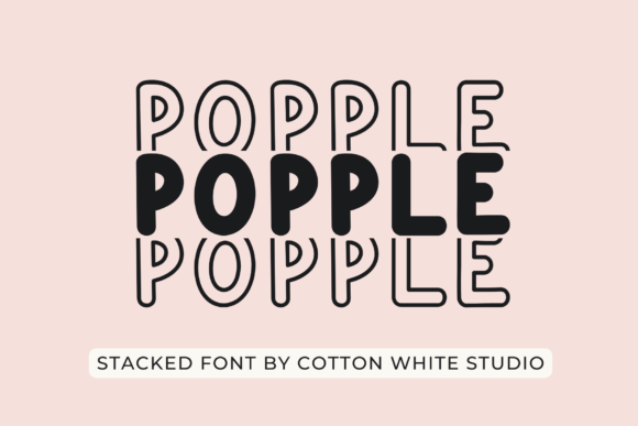 Popple: A Bold Display Font for Attention-Grabbing Visuals