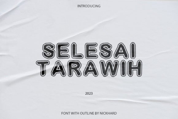 Selesai Tarawih: A Fun Handwritten Font for Digital Design