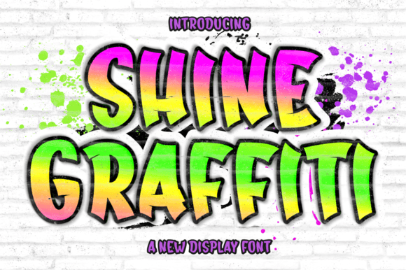 Shine Graffiti: A Bold Display Font for Eye-Catching Campaigns