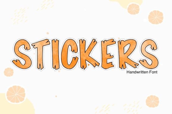 Stickers Font for Web Design