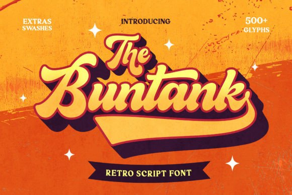 The Buntank: A Retro Font That Elevates Digital Branding