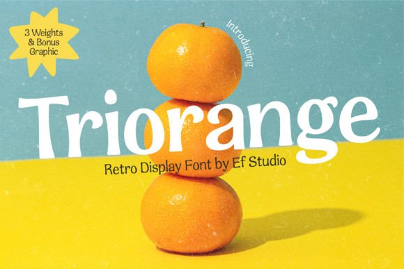 Triorange: A Retro Font That Elevates Branding